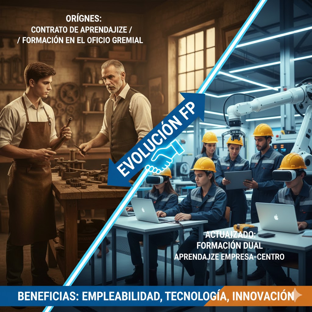De los primeros contratos de aprendizaje a la Formación Dual. Evolución de la FP