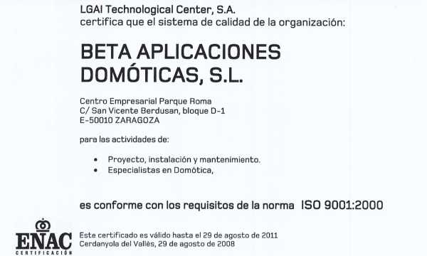 betaad. ISO 9001